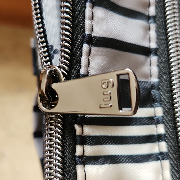 LUG Flare Striped Stylish Black, Gray, Tan Womans Crossbody Bag - Picture 5 of 14